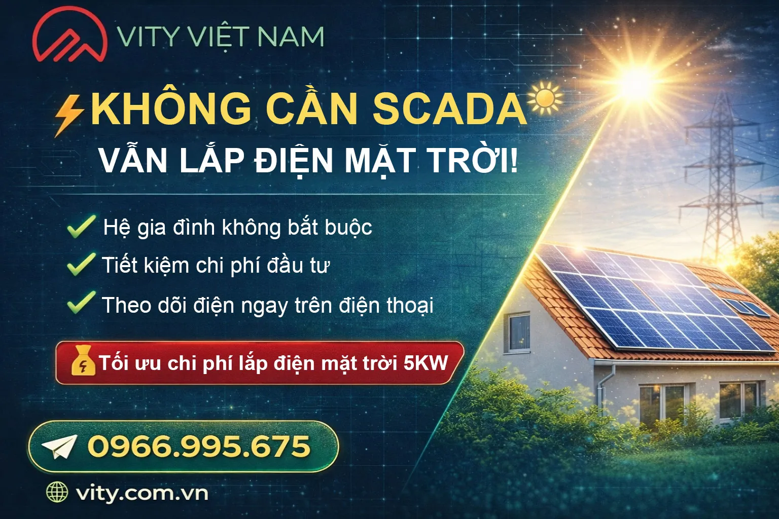 Hệ thống điện mặt trời có bắt buộc kết nối SCADA không?