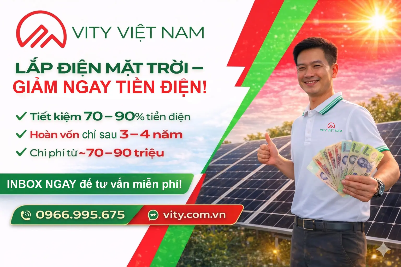 Kinh nghiệm lắp điện mặt trời cho gia đình tiết kiệm chi phí hiệu quả nhất